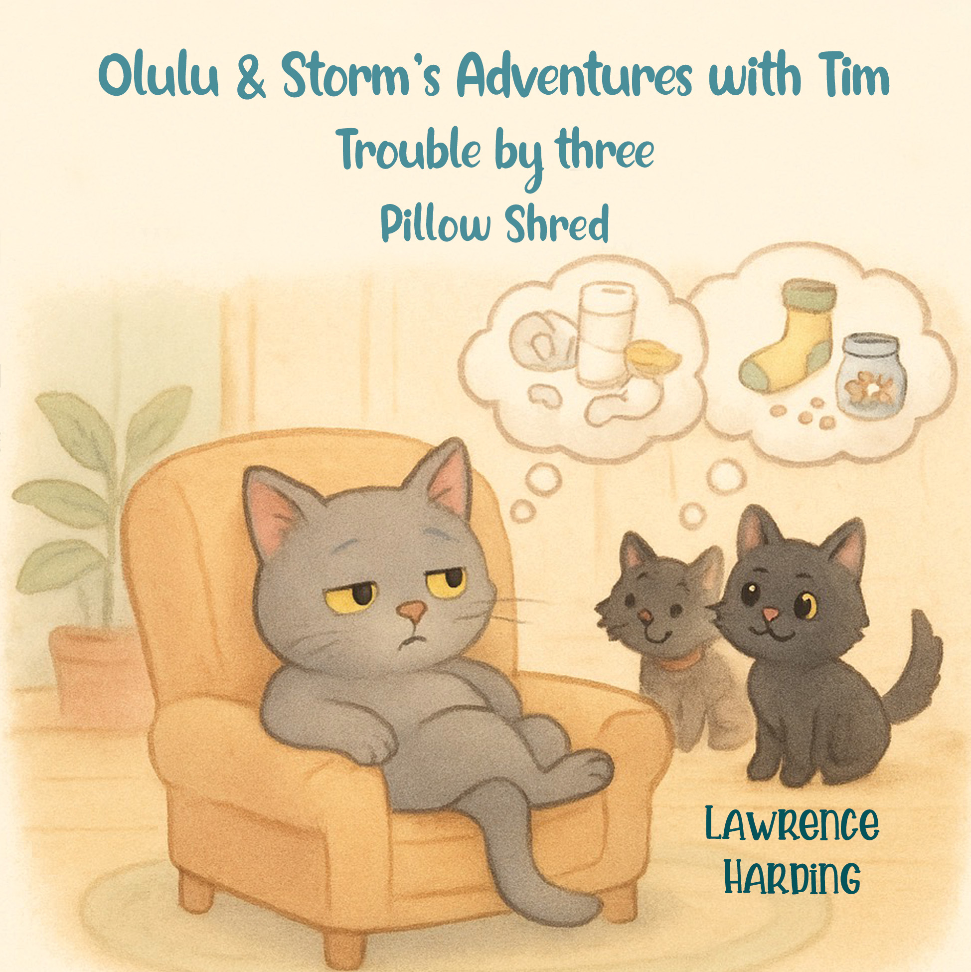 Olulu & Stormâ€™s Adventures with Tim: Trouble by Three: Pillow Shred By Lawrence Harding