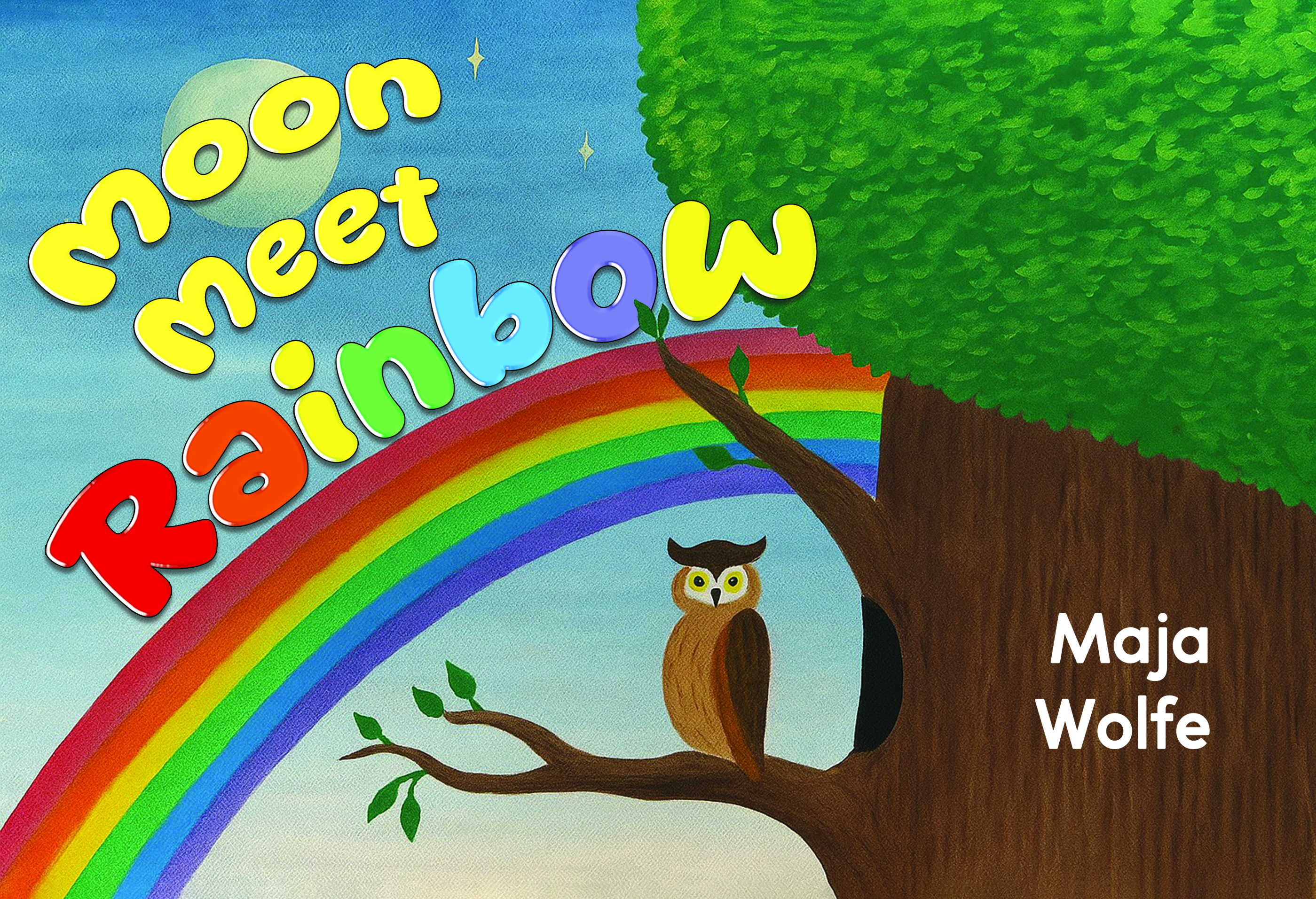 Moon Meet Rainbow By Maja Wolfe