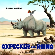 Oxpecker and Rhino By Rachel Gosling